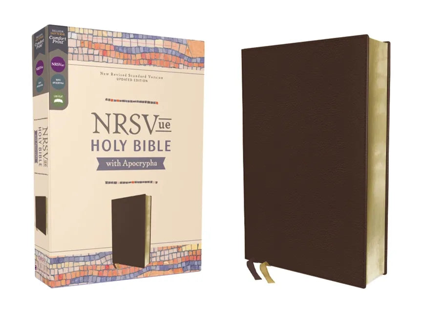 Nrsvue, Holy Bible with Apocrypha, Leathersoft, Brown, Comfort Print - Imitation Leather