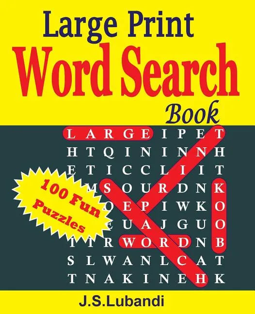 Large Print Word Search Book - Paperback