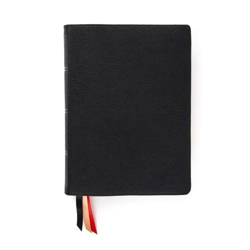 CSB Study Bible, Holman Handcrafted Collection, Black Premium Goatskin: Faithful and True - Leather