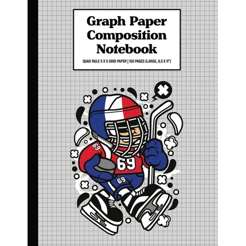 Graph Paper Composition Notebook Quad Rule 5x5 Grid Paper - 150 Sheets (Large, 8.5 x 11