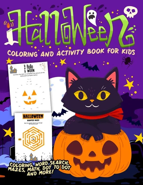 Halloween Coloring and Activity Book - Paperback