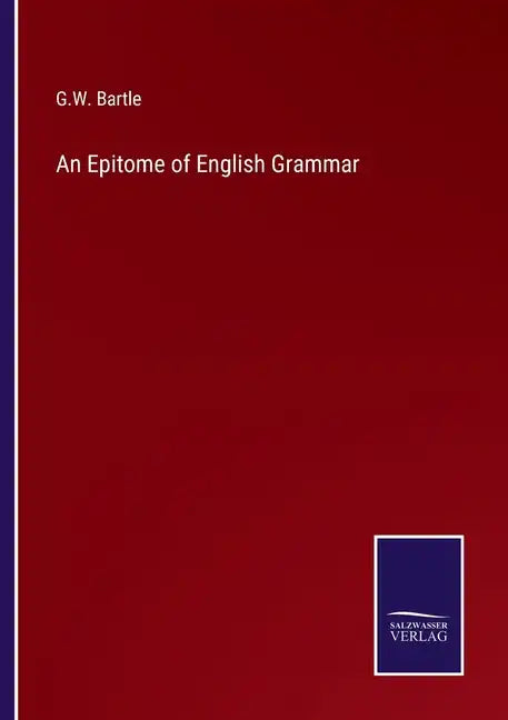 An Epitome of English Grammar - Paperback