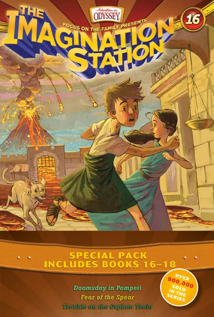 Imagination Station Books 3-Pack: Doomsday in Pompeii / In Fear of the Spear / Trouble on the Orphan Train - Paperback