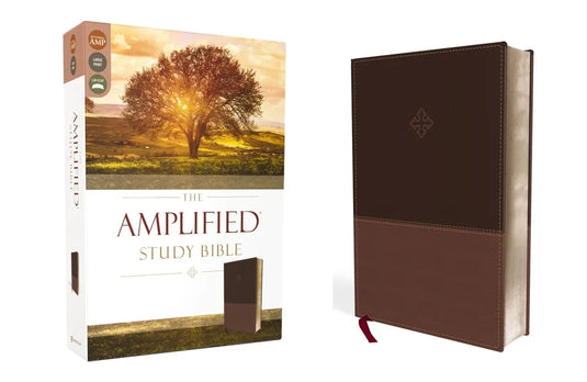 Amplified Study Bible, Imitation Leather, Brown - Imitation Leather