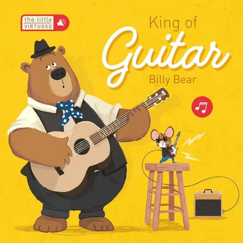 Little Virtuoso King of Guitar Billy Bear - Board Book