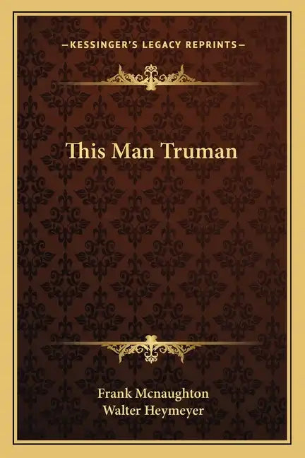 This Man Truman - Paperback