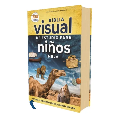 Nbla, Biblia Visual de Estudio Para Niños, Tapa Dura, Interior a Cuatro Colores, Comfort Print: Explora La Biblia: Personajes, Lugares E Historia - Hardcover