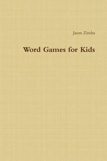 Word Games for Kids - Paperback
