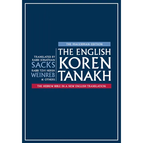 The English Koren Tanakh, Magerman Edition, Compact - Hardcover