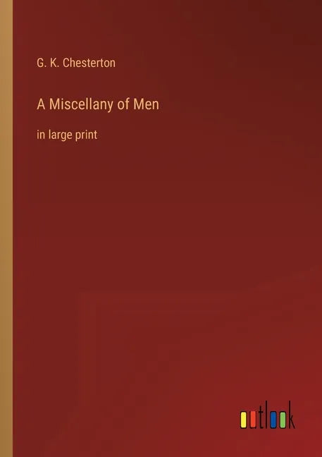 A Miscellany of Men: in large print - Paperback