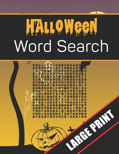 Halloween Word Search Large Print: 96 Word Search Activities for Everyone (Holiday Word Search) - Paperback