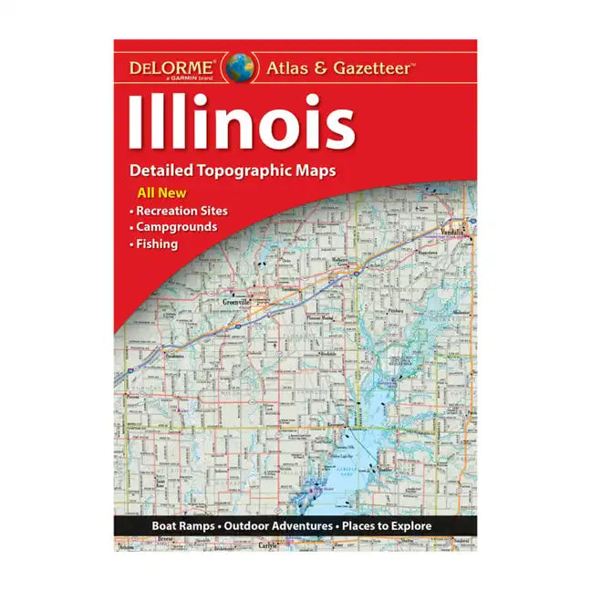Delorme Atlas & Gazetteer: Illinois - Paperback