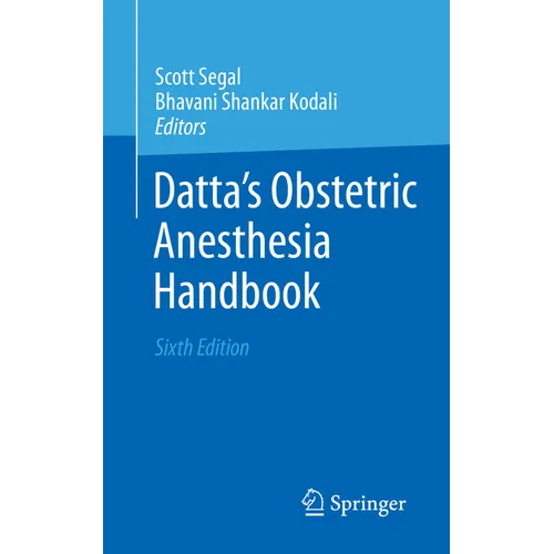 Datta's Obstetric Anesthesia Handbook - Paperback