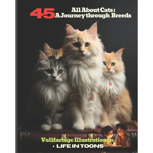 All About Cats: A Journey through 45 Breeds: A Pictorial Guide to Feline Breeds - Paperback