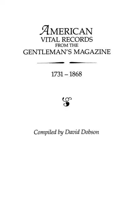 American Vital Records from the 