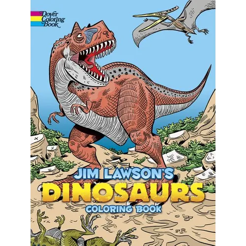 Jim Lawson's Dinosaurs Coloring Book - Paperback
