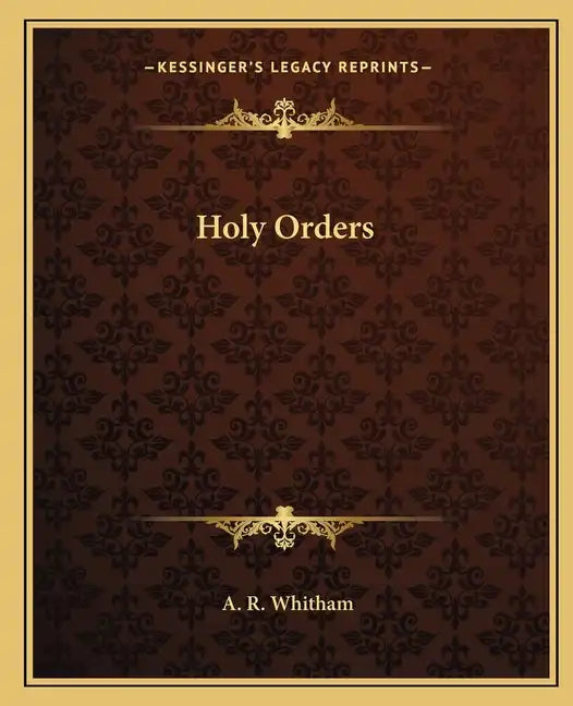 Holy Orders - Paperback