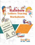 Rainbow Letters Tracing Worksheets - Paperback