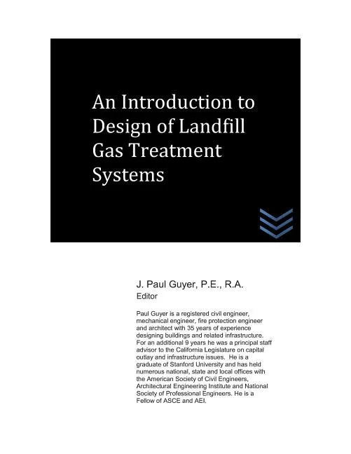An Introduction to Design of Landfill Gas Treatment Systems - Paperback