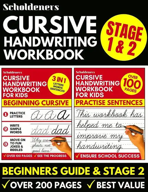 Cursive Handwriting Workbook: Cursive Writing Practice Book For Kids (Cursive For Beginners & Cursive Sentence Handwriting Workbook) - Paperback