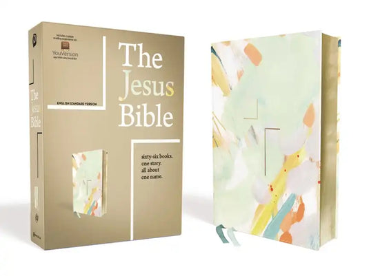 The Jesus Bible, ESV Edition, Leathersoft, Multi-Color/Teal - Imitation Leather