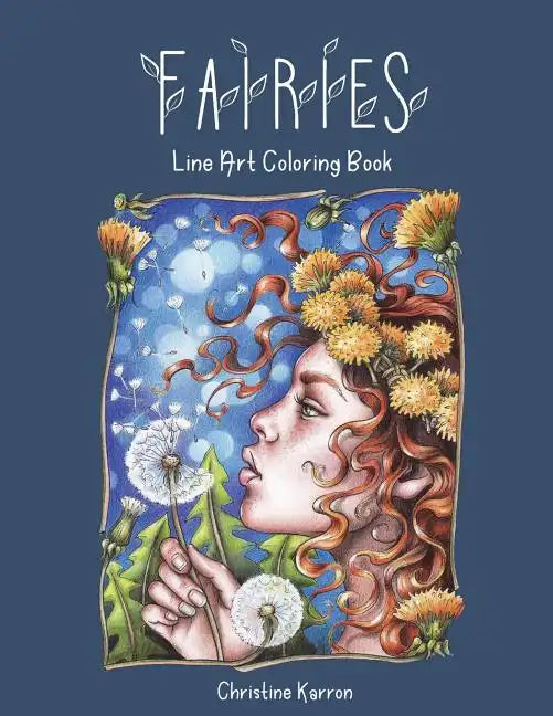 Fairies Line Art Coloring Book - Paperback