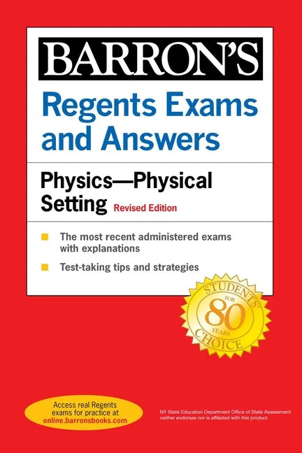 Regents Exams and Answers Physics Physical Setting Revised Edition - Paperback
