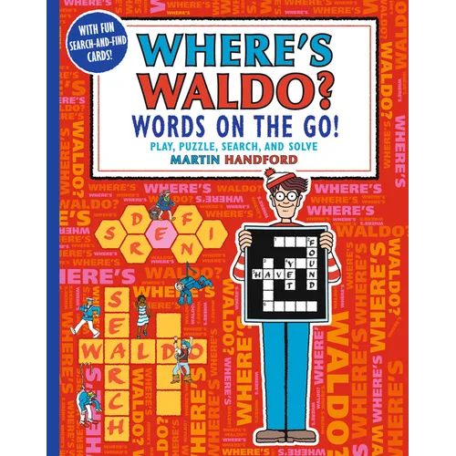 Where's Waldo? Words on the Go!: Play, Puzzle, Search and Solve (a Hidden Object Activity Book with Crossword Puzzles, Word Search, and Search & Find - Paperback