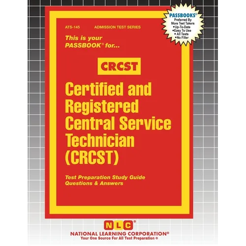 Certified and Registered Central Service Technician (CRCST) - Paperback
