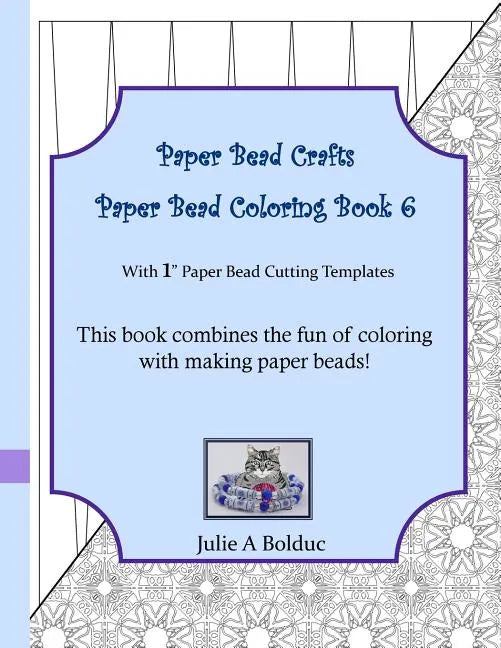 Paper Bead Crafts Paper Bead Coloring Book 6: With 1