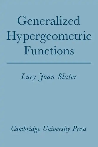 Generalized Hypergeometric Functions - Paperback