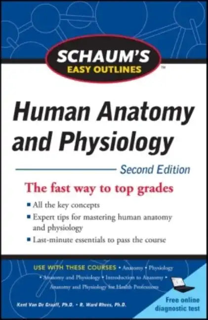 Schaum's Easy Outline of Human Anatomy and Physiology, Second Edition - Paperback