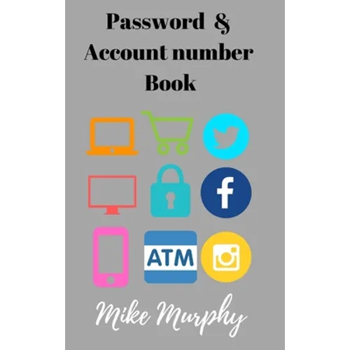Password & Account Number Book - Hardcover