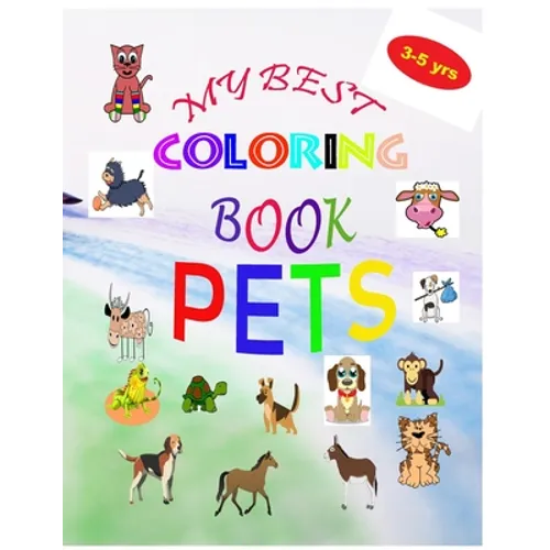 My Best Coloring Book Pets - Paperback