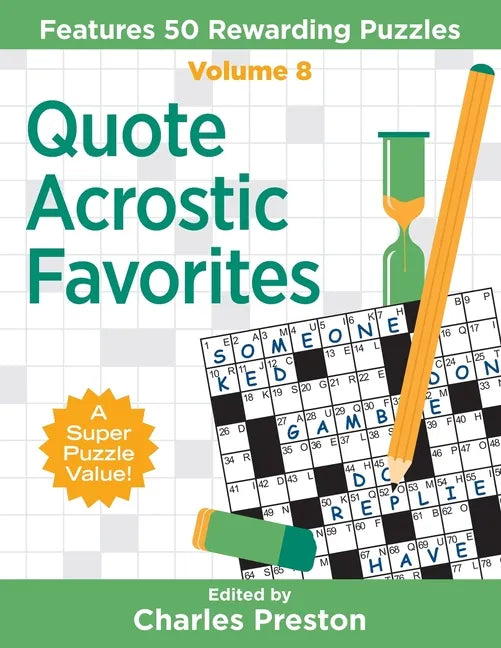 Quote Acrostic Favorites: Features 50 Rewarding Puzzles - Paperback