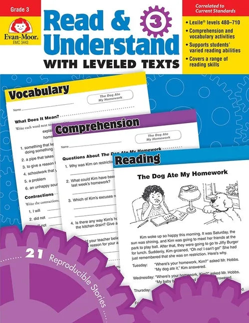 Read and Understand with Leveled Texts, Grade 3 Teacher Resource - Paperback