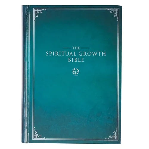 The Spiritual Growth Bible, Study Bible, NLT - New Living Translation Holy Bible, Hardcover, Teal - Leather