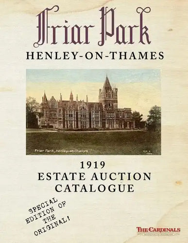 Friar Park: 1919 Estate Auction Catalogue: Special Black & White Edition - Paperback