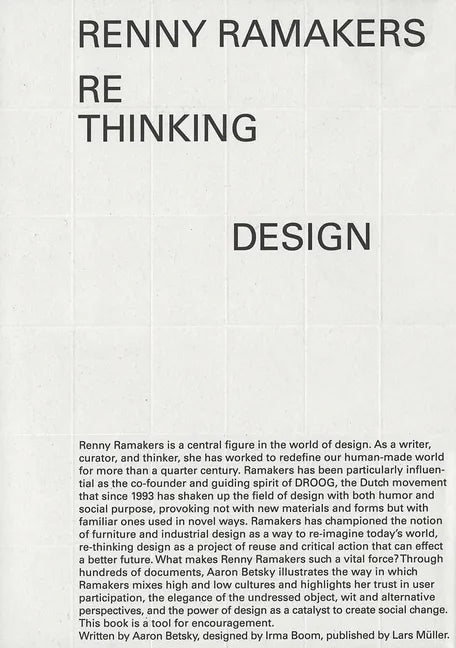 Renny Ramakers: Rethinking Design--Curator of Change - Paperback