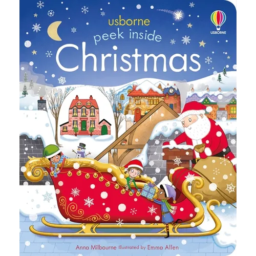 Peek Inside Christmas: A Christmas Holiday Book for Kids - Board Book