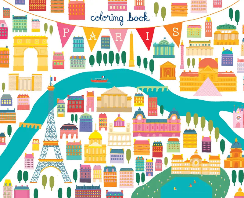 Paris Coloring Book - Paperback