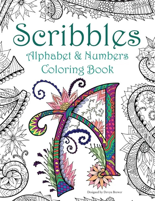 Scribbles: Alphabet and Numbers Coloring Book - Paperback