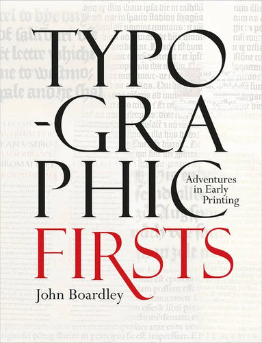 Typographic Firsts - Hardcover