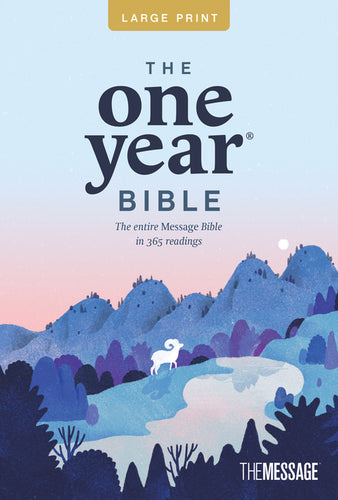 The One Year Bible the Message, Large Print Thinline Edition (Softcover) - Paperback