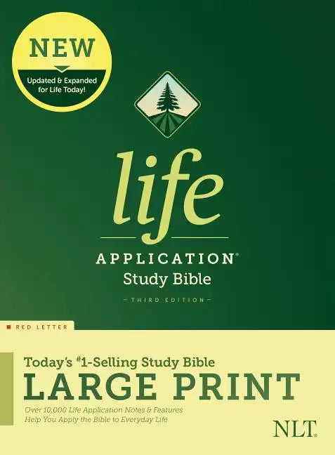 NLT Life Application Study Bible, Third Edition, Large Print (Red Letter, Hardcover) - Hardcover