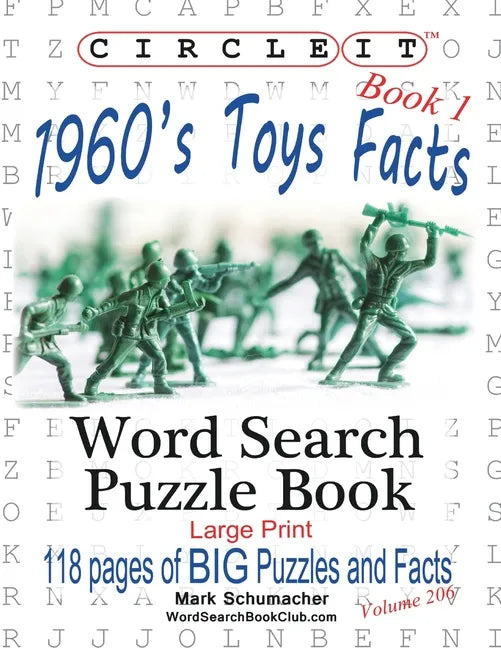 Circle It, 1960s Toys Facts, Book 1, Word Search, Puzzle Book - Paperback