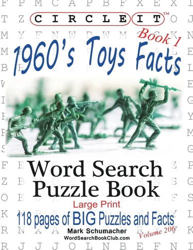 Circle It, 1960s Toys Facts, Book 1, Word Search, Puzzle Book - Paperback