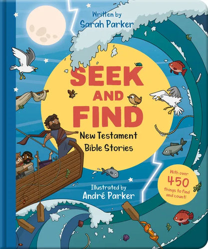 Seek and Find: New Testament Bible Stories: With Over 450 Things to Find and Count! - Board Book