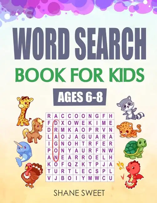 Word Search Book for Kids Ages 6-8 - Paperback