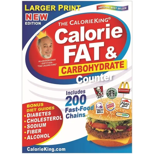 Calorieking Larger Print Calorie, Fat & Carbohydrate Counter - Paperback